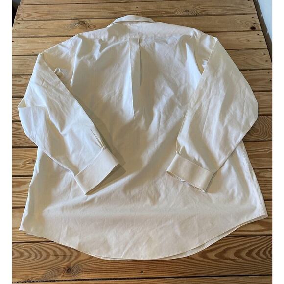 Brooks Brothers Long Sleeve Button Down Shirt Size 17 Men’s Cream - Picture 2 of 7